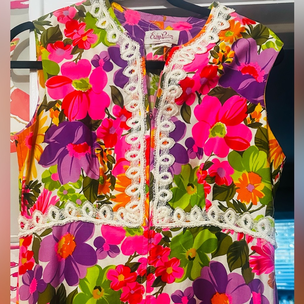 Showstopper true vintage! Palm Royale chic Maxi dress Sz 6-8?